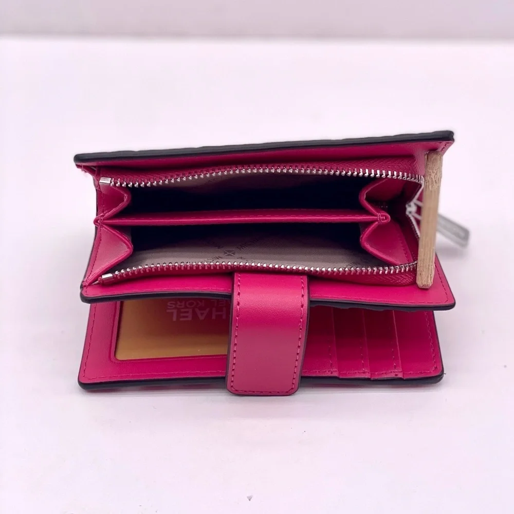 Michael Kors Jet Set Medium Floral Print Bi-Fold Wallet